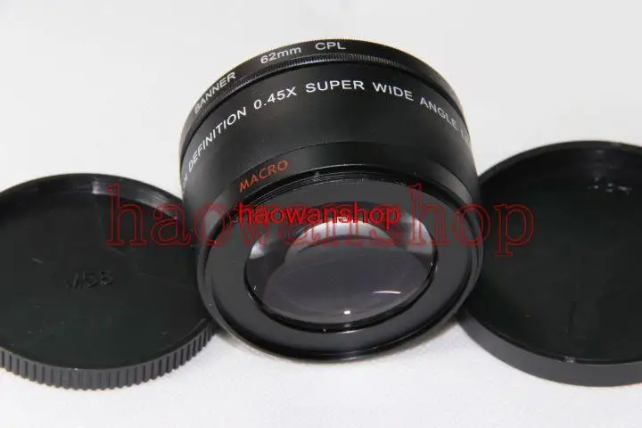 Широкоугольный объектив для canon 60d 650d 700d 600d 550d 500d 1000d 0 45x58 мм|Объективы