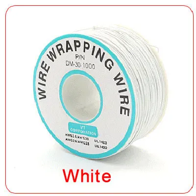 

250 метров, 30AWG, луженая медь, электрическая упаковка, кабельная линия, одноядерный, гибкий провод для печатной платы, 10 цветов