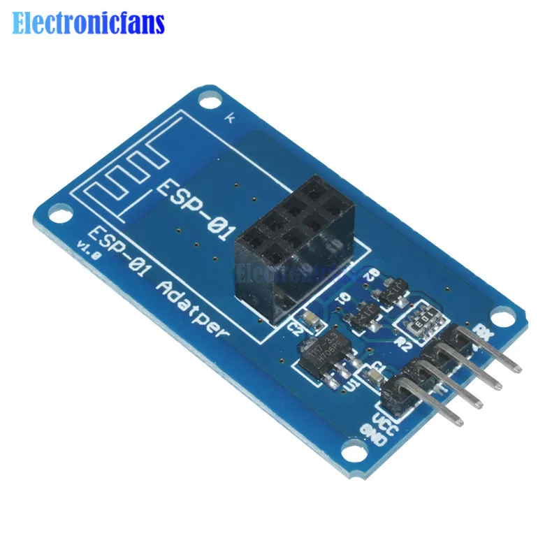ESP8266 ESP-01 ESP-01S ESP01S удаленный последовательный порт wifi датчик приемопередатчик Беспроводная плата Esp01 Breakout PCB адаптер для Arduino