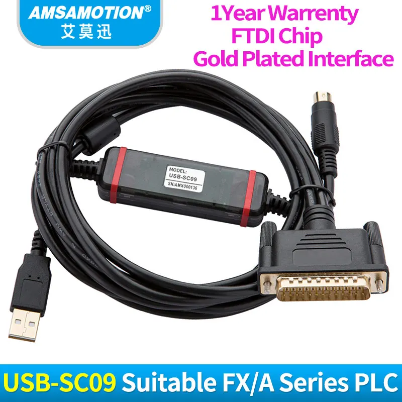 _ Подходящий для Mitsubishi FX/A Series FTDI Type PLC программирующий кабель линия загрузки|cable