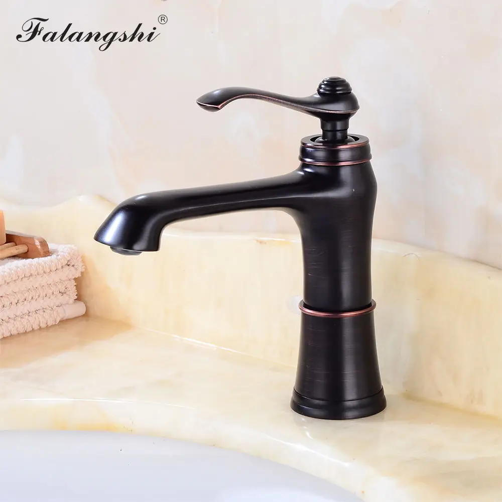 Black Basin Faucets Sink Mixer Hot and Cold Single Handle Bathroom Vessel Tap Wash Deck Mount WB1046 | Обустройство дома