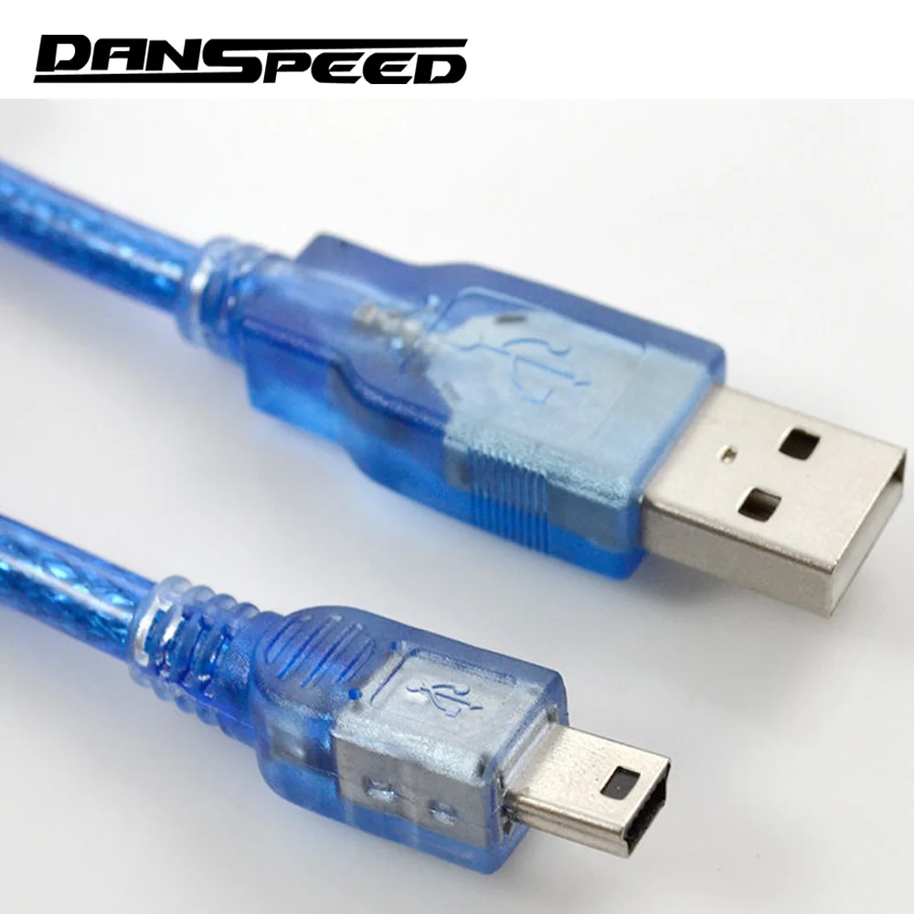 DANSPEED USB 2,0 type A папа-мини B 5pin Мужской кабель для передачи данных для ПК длина провода 30 см
