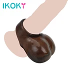 Многоразовое Силиконовое кольцо на пенис IKOKY, кольцо на пенис для задержки эякуляции, секс-игрушки для мужчин, замок верности, клетка, кольцо для мошонки, бондаж