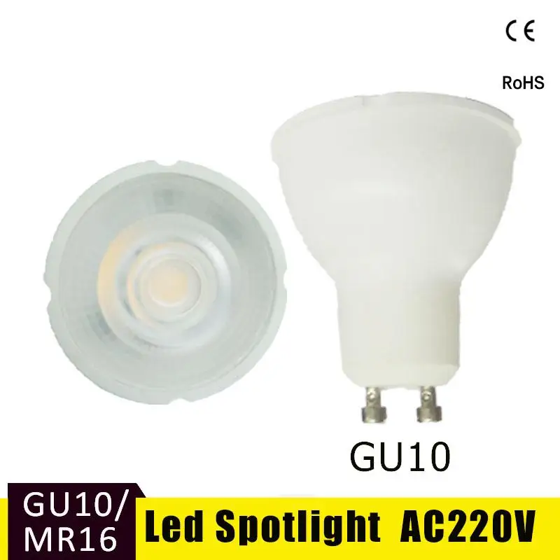 GU10 MR16 Светодиодная лампа лампада 6 Вт 220 В Bombillas Светодиодный прожектор SMD 2835