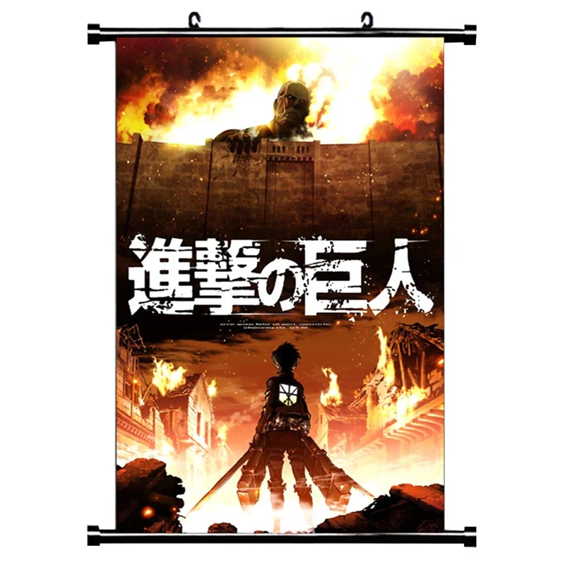 Домашний декор атака на Титанов Shingeki no Kyojin Косплей свиток