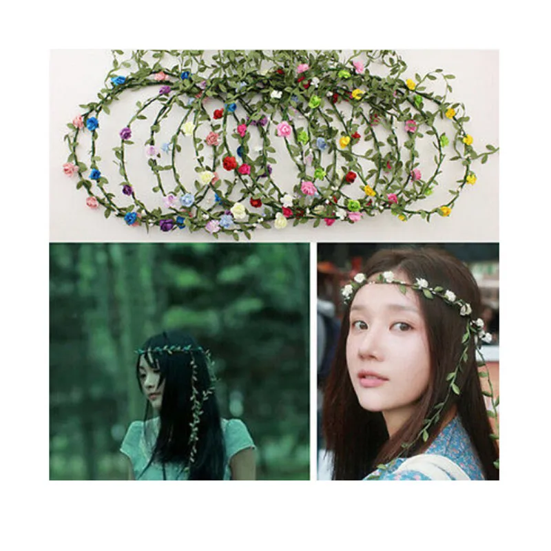 Аксессуары для волос милый случайный венок дети Дети Милая Фея Головной убор