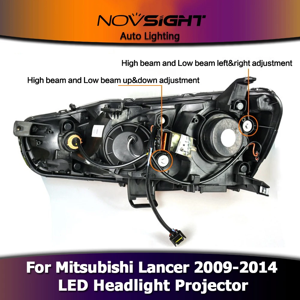 NOVSIGHT 2 шт. автомобильный светильник светодиодный прожектор головной сенсор