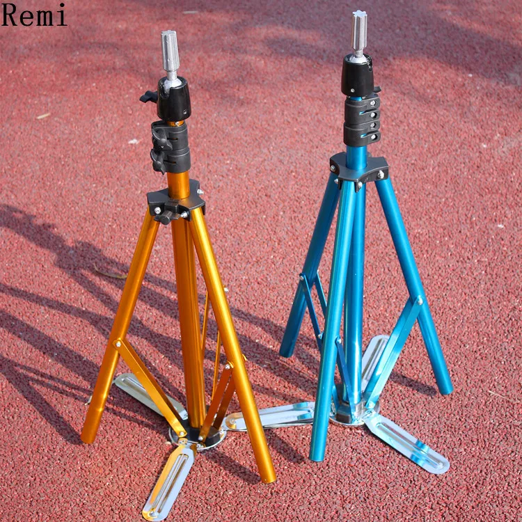 Регулируемый алюминиевый штатив для парикмахерской золотого цвета держатель