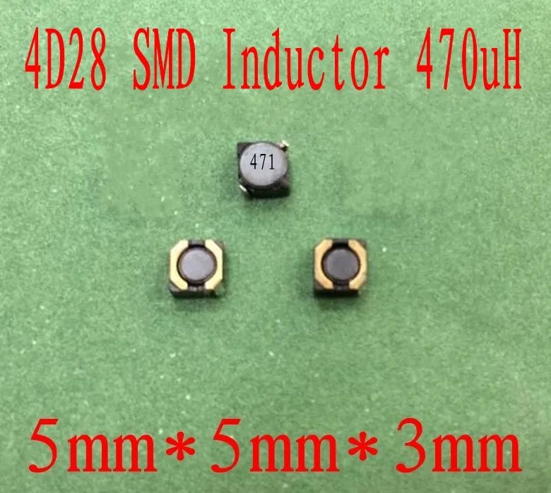 1000 шт./лот SMD Силовые индукторы 470UH 4D28 экранированный индуктор 5*5*3 мм CDRH 471 высокое