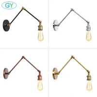 europe style loft wall light fixture industrial retro rustic antique wall lamp edison vintage swing arm wall sconce abajur lampe