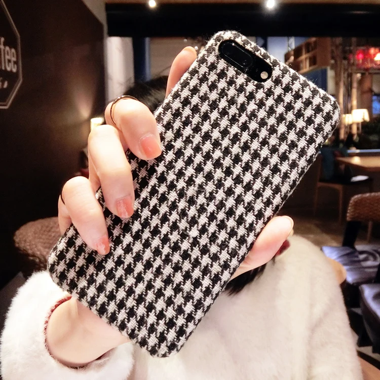 Тканевый чехол для телефона Apple iphone X XS 6 S Plus милый мягкий модный 7 plus 8