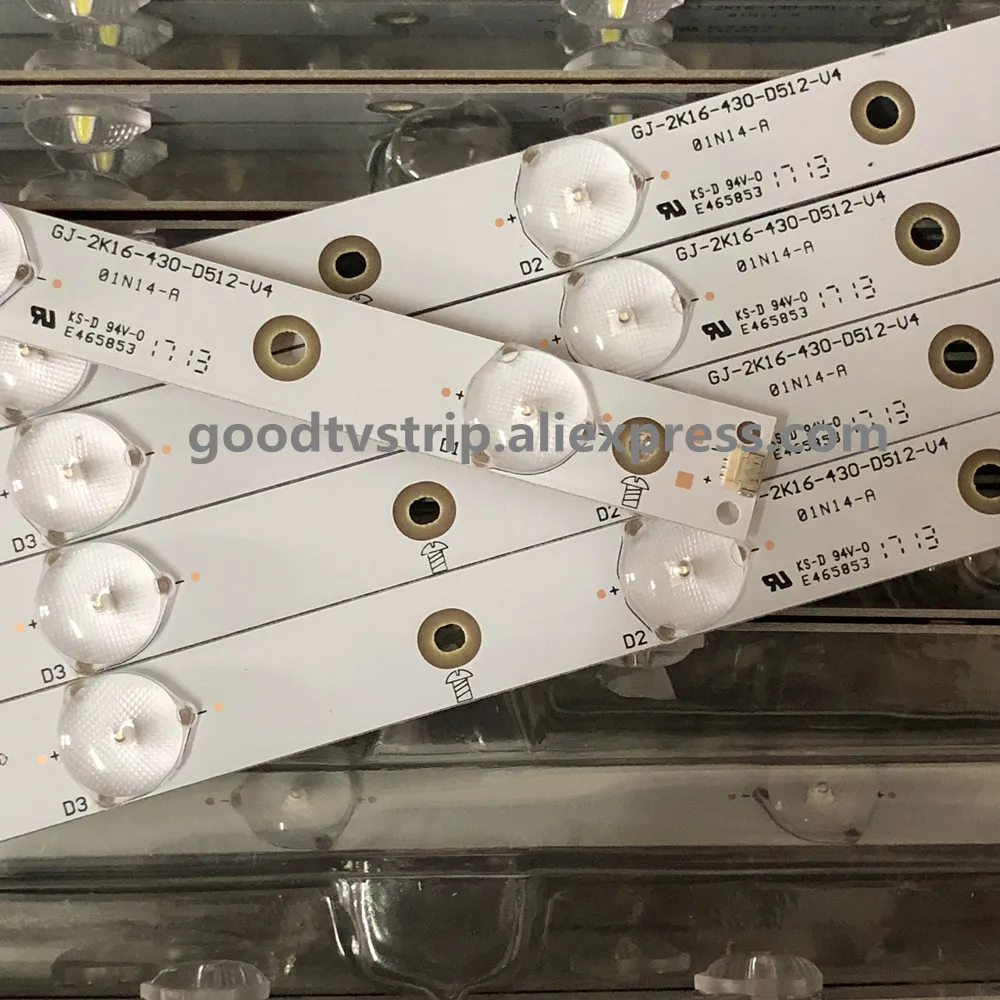 LED Backlight 12 Lamp For Phi lips 43&quotTV LB43014 V0_00 TPT430U3 EQLSJA.G 43PUS6501 43PUS6101 43PUS6201 43PUS7202 43PUH6101 | Лампы и