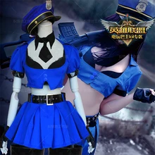 LOL Cospaly Costumes Officer Caitlyn Cosplay Costume Full Set Fancy Dress Costumes For Women Caitlyn Cosplay
