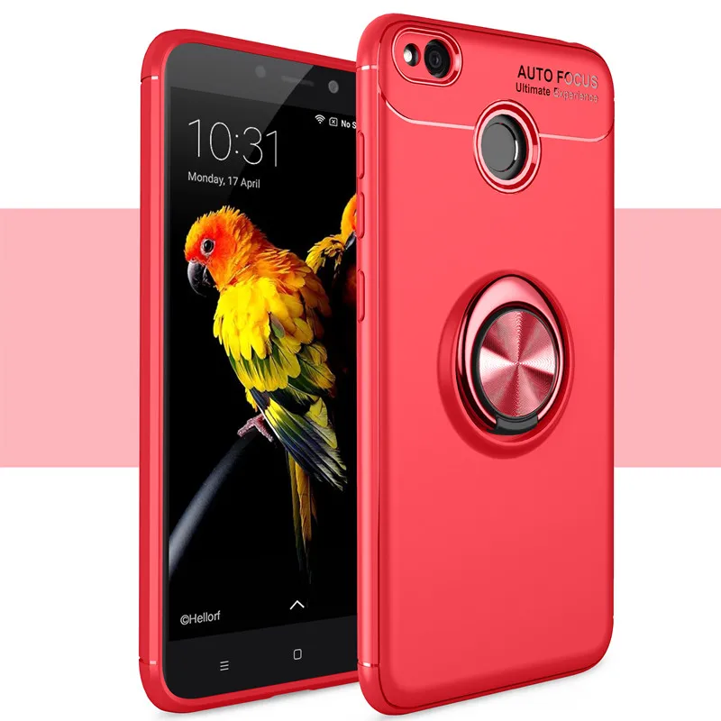 Чехлы для телефонов Xiaomi Redmi 4X, подставка, магнитный кронштейн, кольцо на палец, cqoue Redmi 4X, чехол для телефона Redmi 4X, матовая углеродная волокно