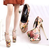 fashion shoes 2019 women high heels platform pumps luxury party wedding shoes printed sexy heels stiletto ladies shoes big size