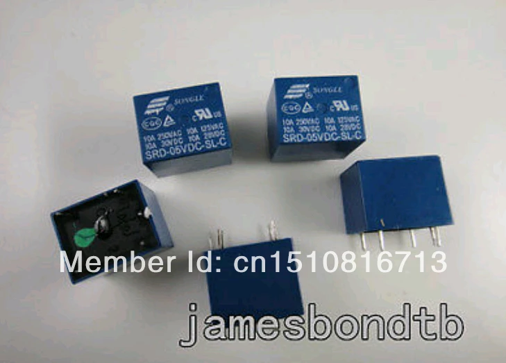 Реле SONGLE 5V DC SPDT 10 шт. | Обустройство дома