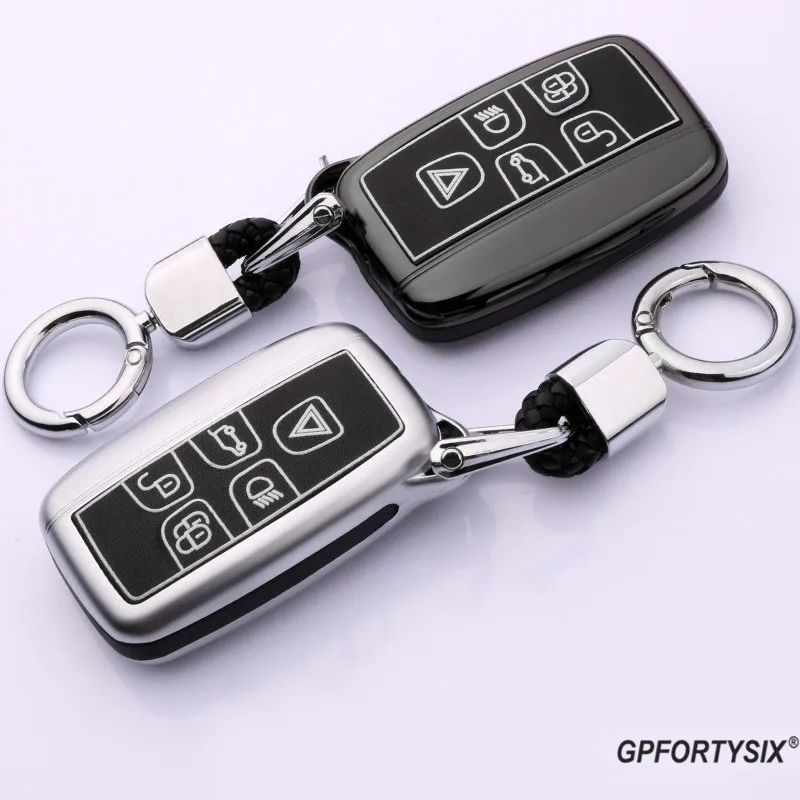 Светящийся кожаный чехол для автомобильных ключей из цинкового сплава чехлы Land