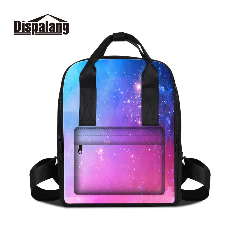 Женский рюкзак с принтом в виде звезд и галактики|Женские рюкзаки| |