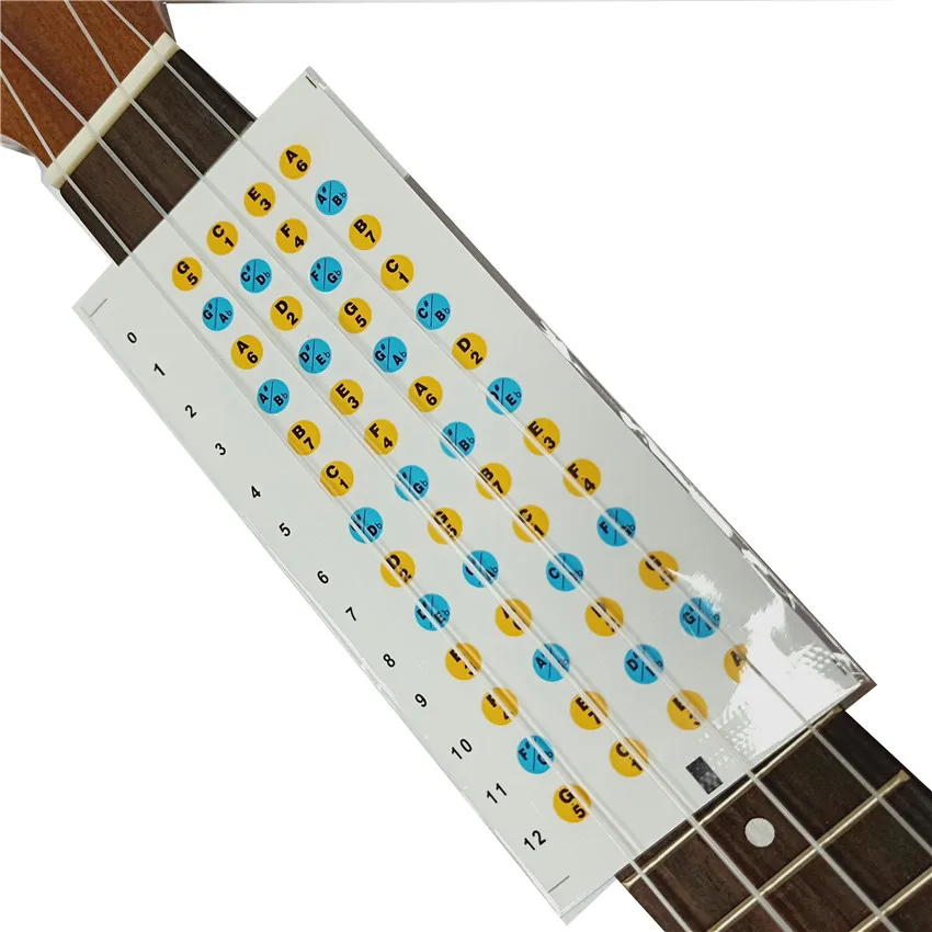 2шт ukulele beginer Chord обучение укулеле наклейка с аккордами аксессуары для YM001G|Детали и