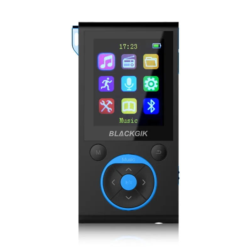 16 ГБ MP3 плеер Bluetooth HiFi Цифровой MP3 музыкальный плеер без потерь мини Портативный Reproductor MP3 Car Audio FM радио шагомер - Цвет: Синий