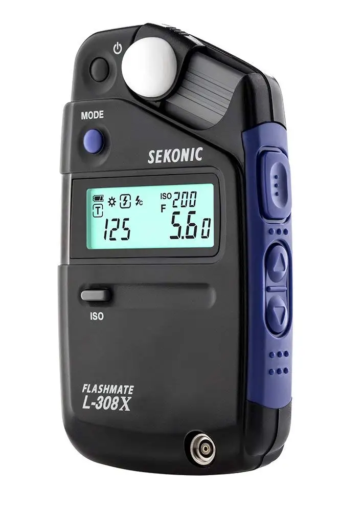 Измеритель экспозиции Sekonic FLASHMATE L308X черный/синий CD50 X1 | Электроника