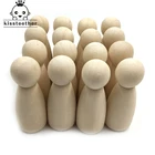 Необработанные Твердые кукольные тела из твердой древесины, высококачественные формы людей, отлично подходят для декоративно-прикладного искусства, берез и клен, деревянные женские куклы, 20 шт.