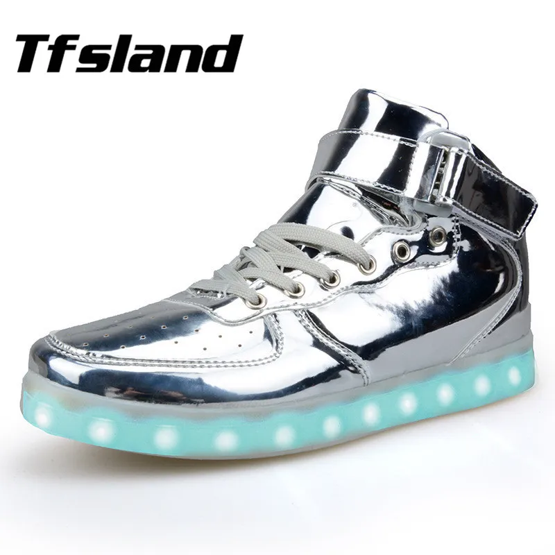 Tfsland/светящаяся обувь со светодиодной подсветкой для мужчин и женщин светящаяся