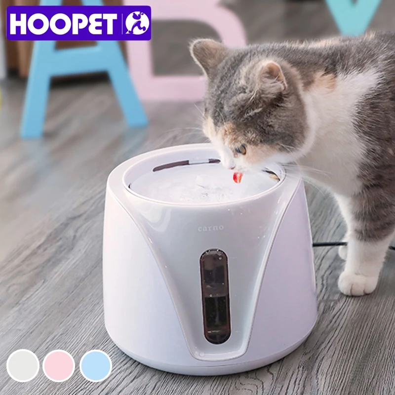 HOOPET автоматический фонтан для кошек домашних животных диспенсер воды большая