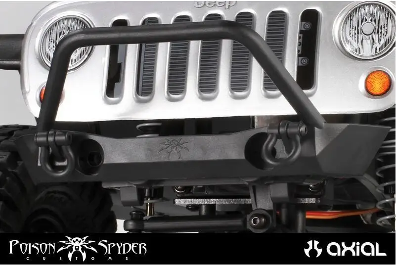 Осевой SCX10 ядовитый Spyder Rock Brawler передний бампер Jeep JK Deadbolt AX80125|axial scx10|scx10 bumperaxial scx10