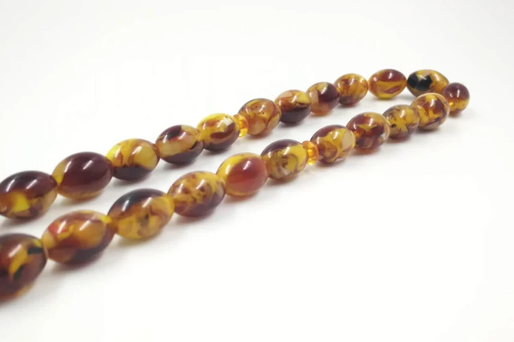 Ambers четки ислам Tasbih 33 Роскошные четки смолы бусины аянтарный Misbaha мастхан молитвенные бусины 9*12 мм браслет