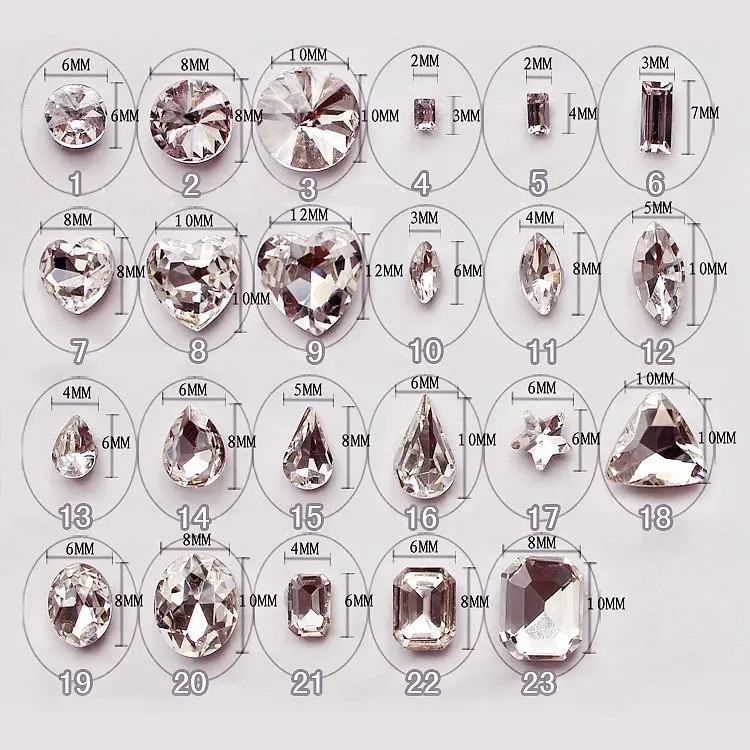 100 шт. блестки для дизайна ногтей № 1 23|rhinestone hairpin|rhinestones nail art designsrhinestone diy |