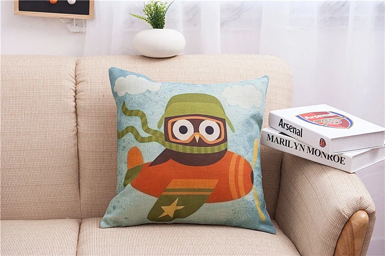 45x45 см Высокое качество мультфильм сова наволочка подушка для опираясь на сову