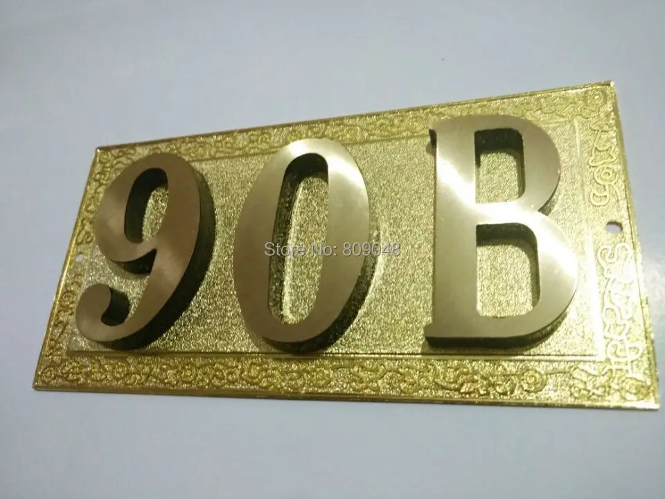 2015new дом номер / в отеле гостевой латунь дверь плита квартира числа | Обустройство
