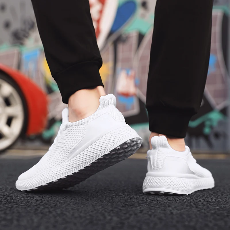 VastWave Flyknit мужские Сникеры мужские летние дышащие повседневные туфли для мужчин прогулочная Беговая обувь Zapatos De Hombre