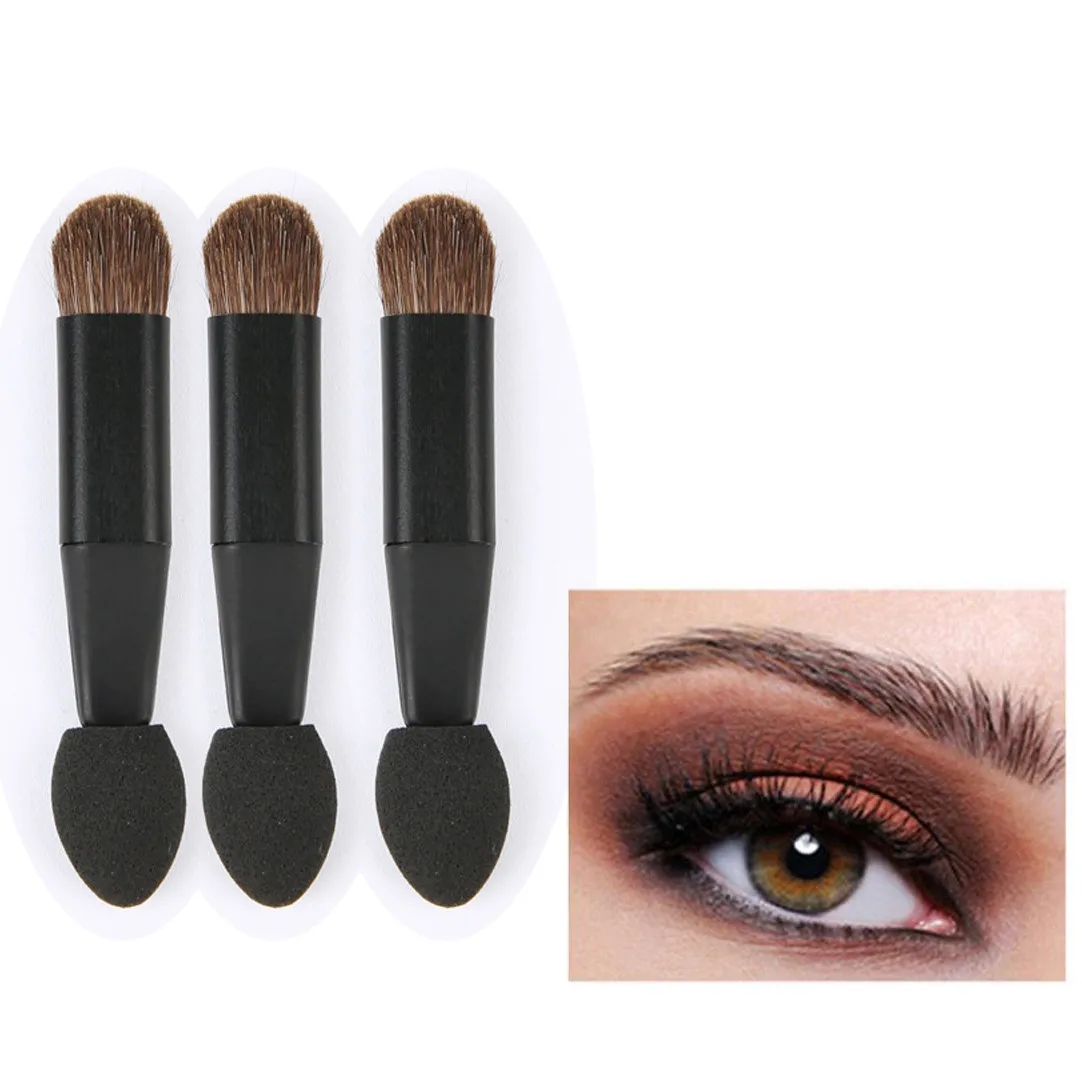 Красота Макияж Кисть для макияжа маленький конский волос одна губка тени век
