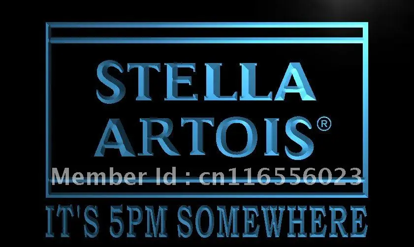 LA452 это 5 где то Stella Artois светодиодный неоновый светильник знак для домашнего