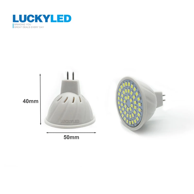 LUCKYLED Bombillas светодиодный GU5.3 AC 220 V/110 V 3W 4W 5W 6W SMD 2835/5730 светодиодный прожектор для дома