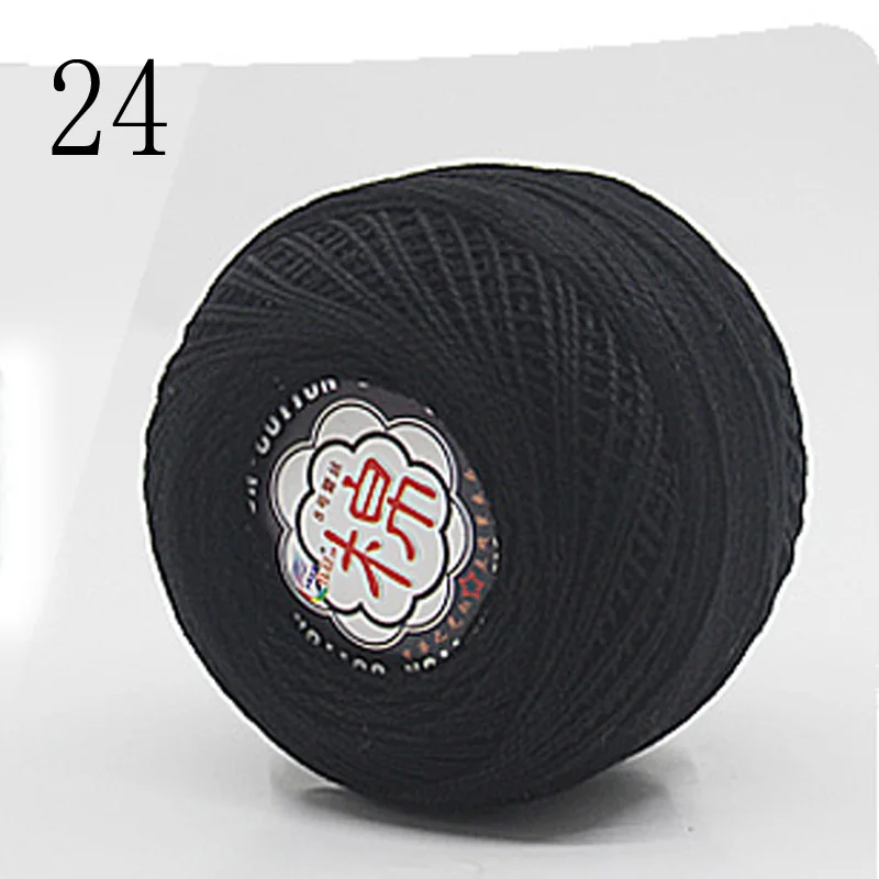 24 45 г/шт. 2ply Soft кружева хлопчатобумажной пряжи Красивая смесь цветов для ребенка руки Вязание кукольный свитер шапка шарф - Цвет: 24