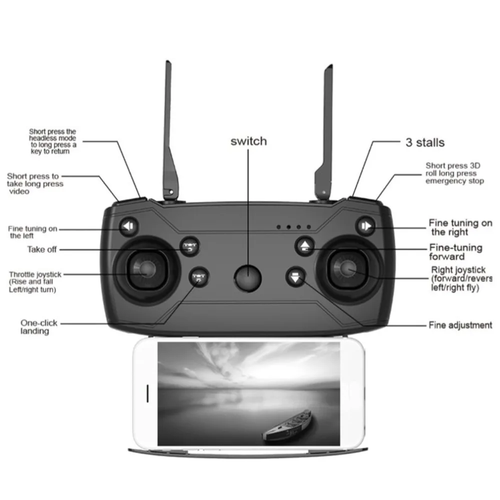 X12 4CH RC складной Дрон Квадрокоптер удержание высоты с Wi-Fi камерой живое видео один ключ возврат Безголовый режим 3D флип