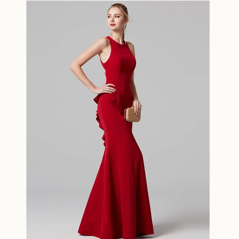 TS Couture Русалка/Труба Jewel шеи этаж Длина спандекс Формальное Платья для выпускного