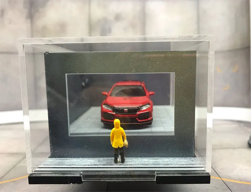 1: 64 масштаб Diorama &quotМаленькая мечта мальчика&quot окно мальчик мини подарок