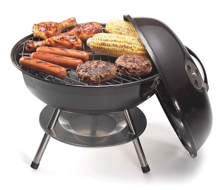 14 дюймовый круглый Легко собранный гриль для барбекю легко носить стальной