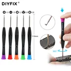 Прецизионная отвертка DIYFIX P2, P5, Pentalobe 1,5, плоская головка, 1,5, крестовая, 0,6, Y-образный наконечник для MacBook мобильный телефон, MP3, инструменты для ремонта и открывания