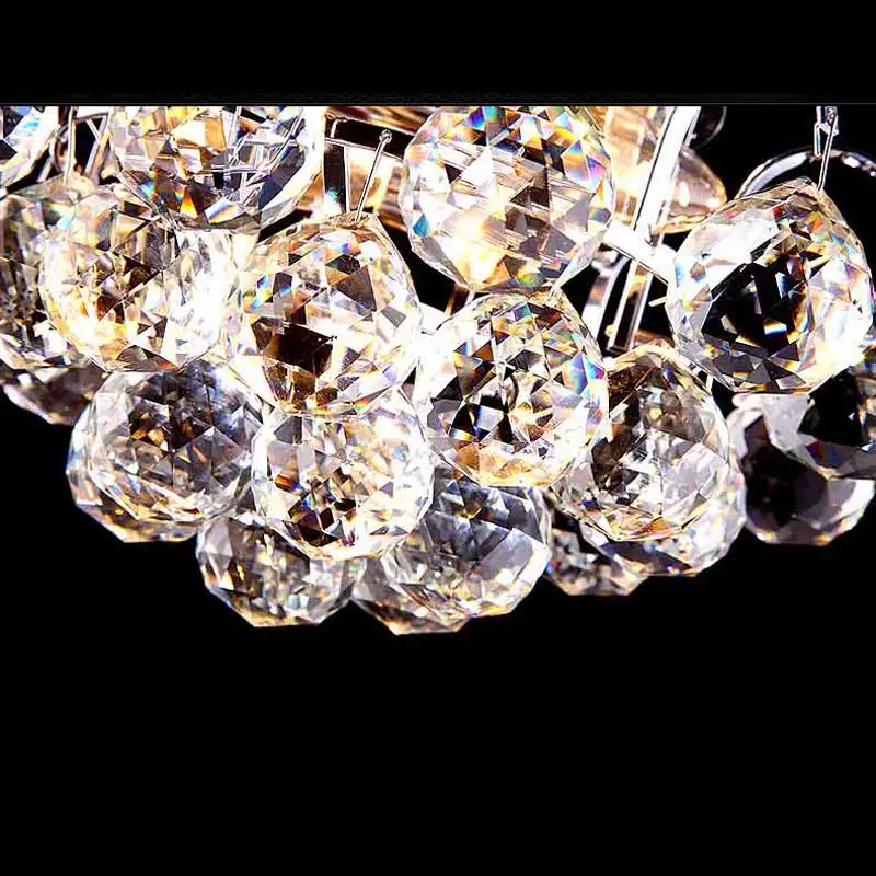 Роскошные современные хрустальный шар потолочный светильник гостиная спальня