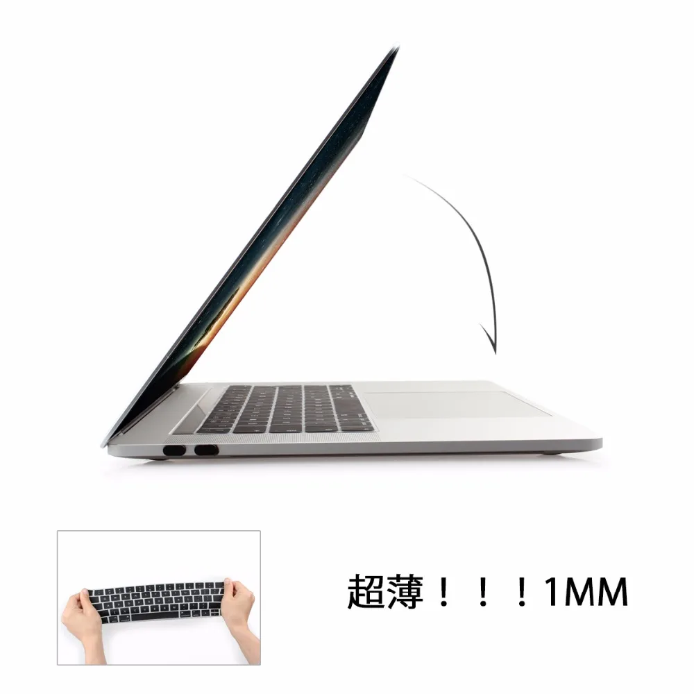 Ключ кожи для / MacBook Pro retina 13 15 дюймов с сенсорной панелью JIS японская версия градиентный Радужный цвет клавиатура крышка