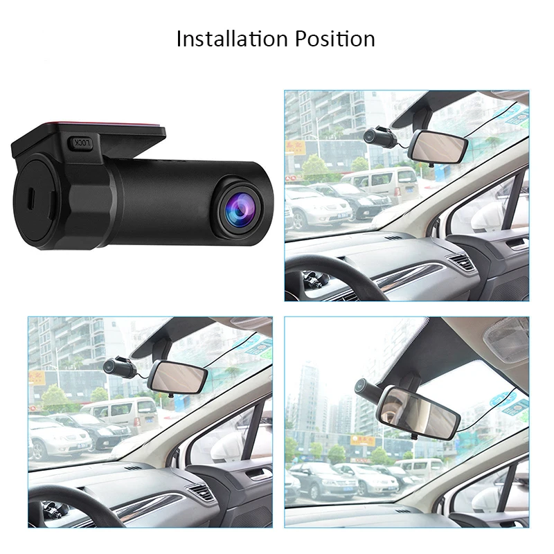Мини Автомобильный видеорегистратор Wi-Fi 1080P Full HD Автомобильная камера видео