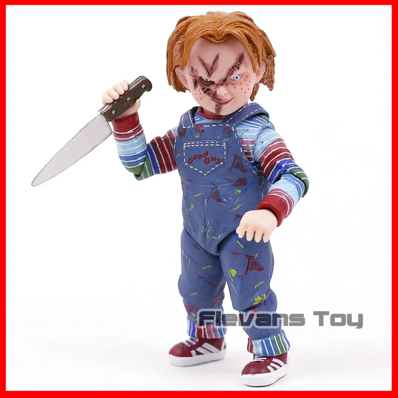baged NECA хорошие мальчики Чаки детская игра страшная Невеста Чаки ПВХ фигурка Коллекционная модель игрушка кукла из фильма ужасов - Цвет: baged