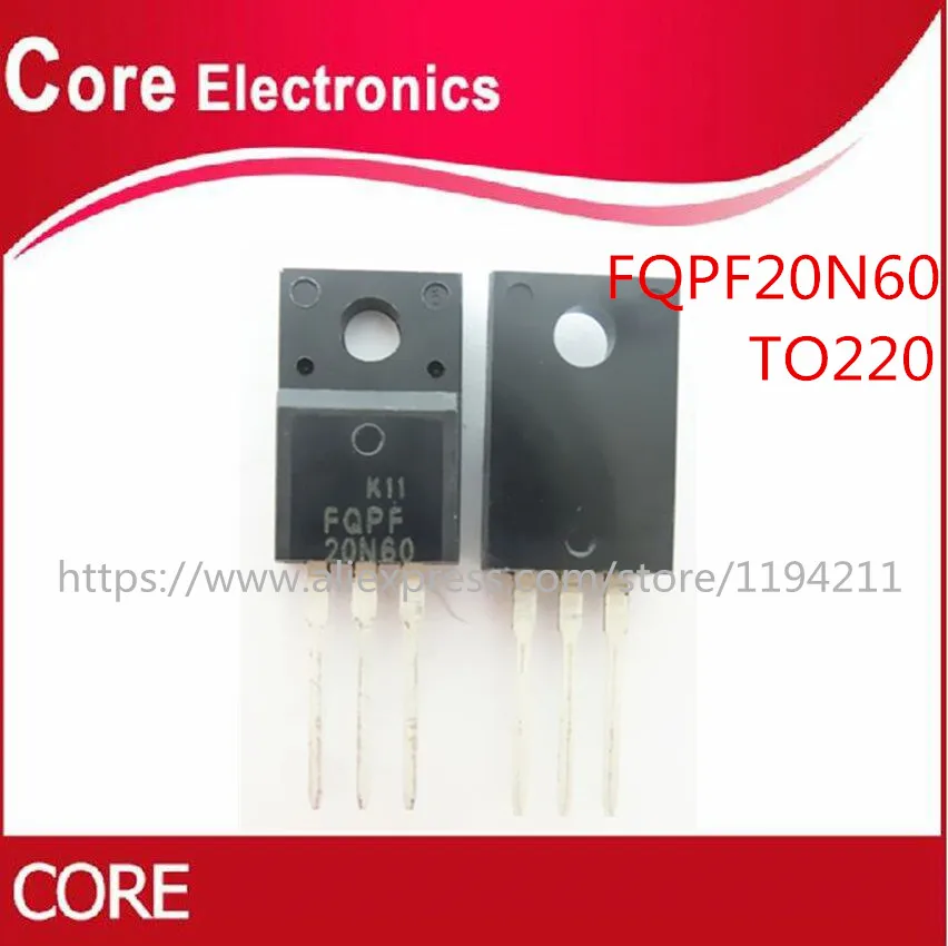 100 шт. FQPF20N60 TO220 20N60 20N60C FQPF2060C TO 220|Интегральные схемы| |