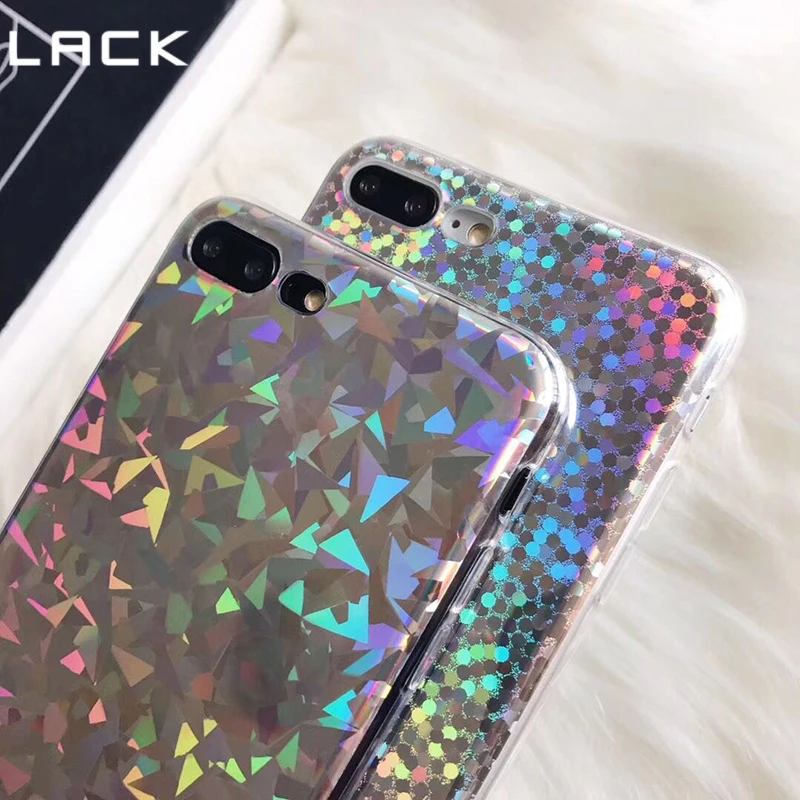 Отсутствие моды лазерный чехол для телефона iphone 7 6 6s 8 Plus красочные