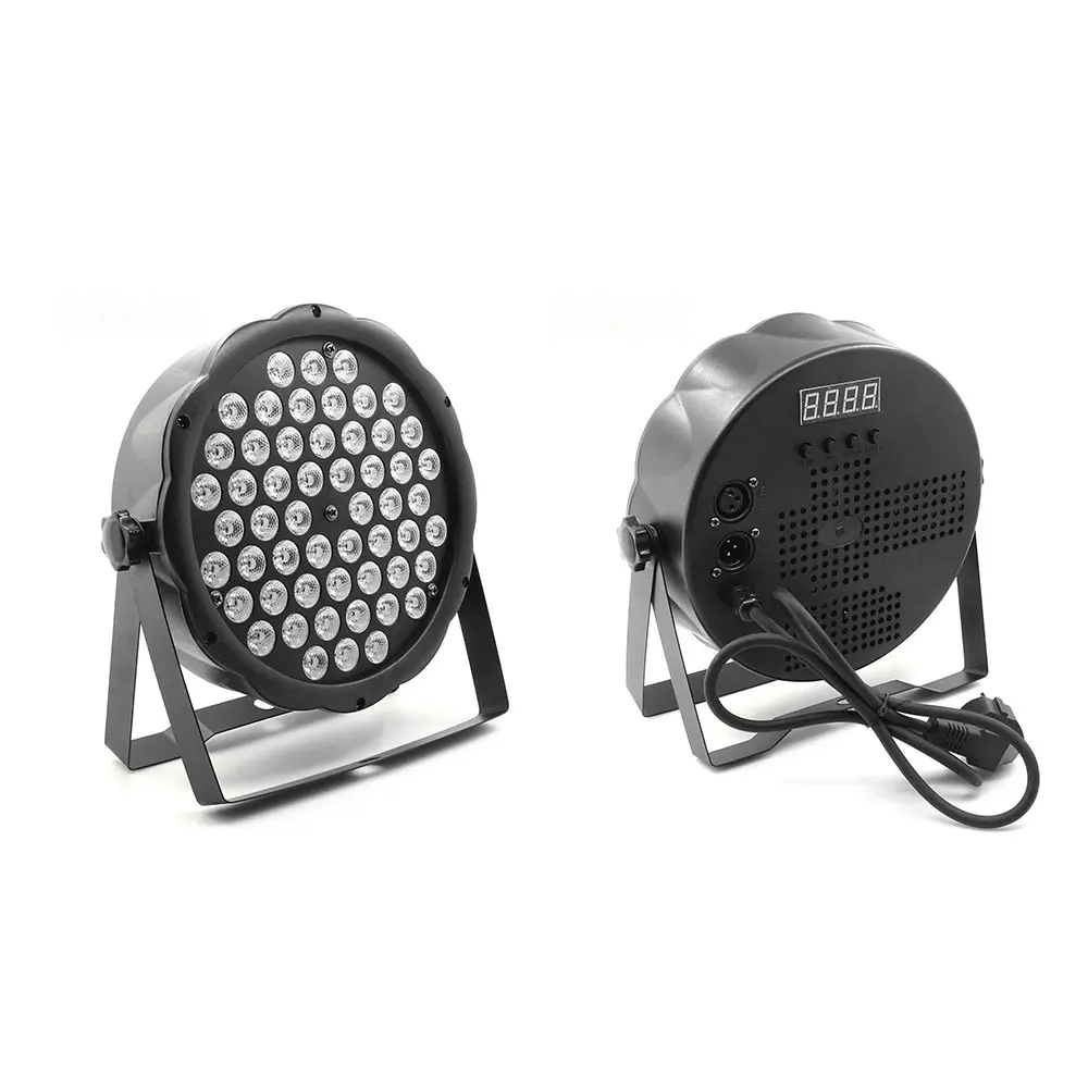 Яркий Светодиодный светильник par s 54x3 Вт DJ Par светодиодный 54*3 Вт светильник s R12, G18, B18, W6 светильник для мытья диско DMX контроллер эффект для малого paty KTV - Цвет: Яркий